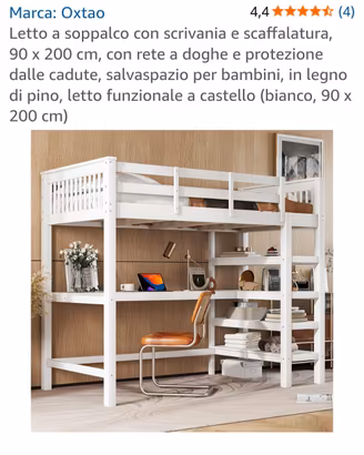 letto a soppalco 