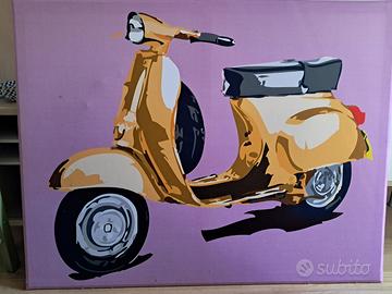 Tela con stampa  moto VESPA