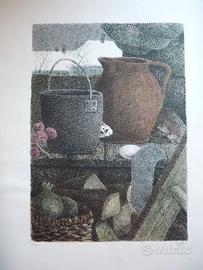 Litografia originale di E.Bellini 50x70 numerata