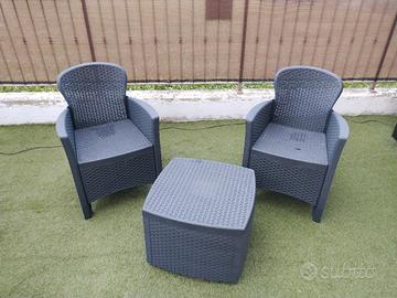sedie da giardino con tavolino 