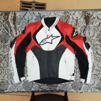 giacca moto 46 alpinestars uomo in pelle