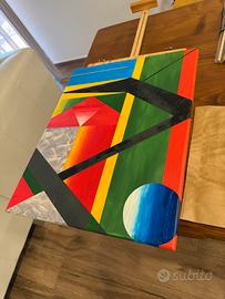 Quadro dipinto a mano moderno pezzo unico 50x40 cm