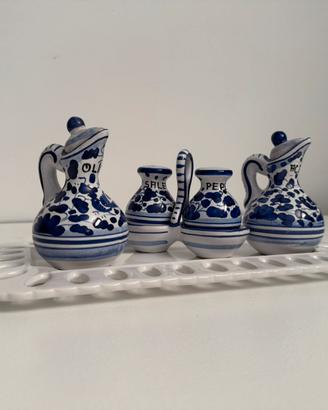 Menage vintage in ceramica di Positano