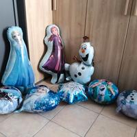 Palloncini Frozen con scritta " Happy Birthday"