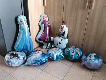 Palloncini Frozen con scritta " Happy Birthday"