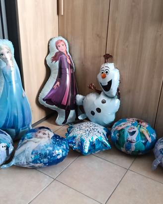 Palloncini Frozen con scritta " Happy Birthday"