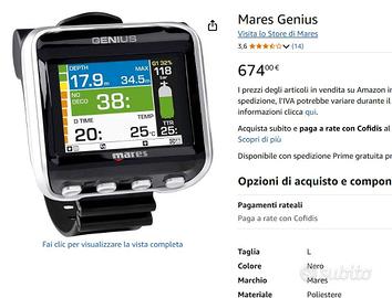 COMPUTER TECNICO MARES GENIUS TRIMIX 5 MISCELE !!