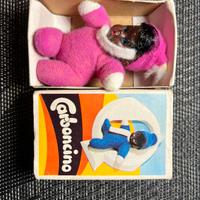 Giochi vintage fiammiferino carboncino bambola
