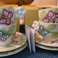 tazzine thun in porcellana bianche decorate