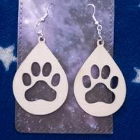 orecchini  in legno fatti a mano