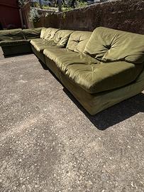 Divano Modulare Compos Sormani - Anni 70’ - Oliva