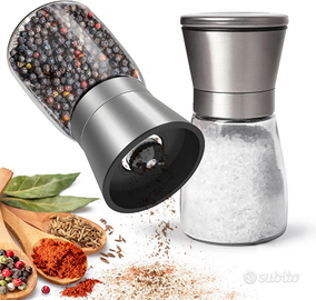 KitchenBoss Macina Sale e Pepe：2 Pezzi Macina Pepe