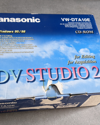 Panasonic DV studio 2 editing acquisizione