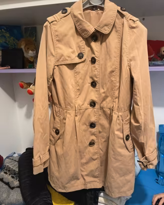 Trench corto H&M beige cammello tg. 42 S
