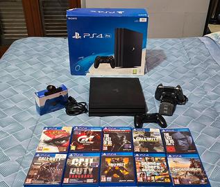 ps4 pro 1 tb + giochi + accessori