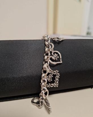 Bracciale Charm Cuori firmato Raspini Agento 925