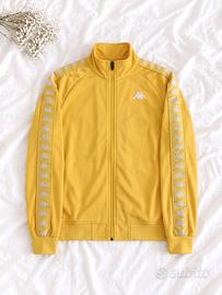 Tuta Completa Kappa Vintage Gialla con Bande Logo