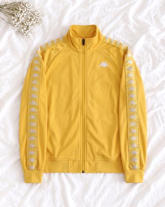 Tuta Completa Kappa Vintage Gialla con Bande Logo