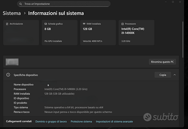 Pc Fisso Fascia ALTA