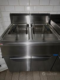 Friggitrice doppie vasche a gas 13/16 L