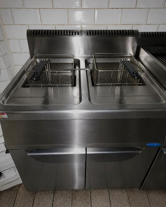 Friggitrice doppie vasche a gas 13/16 L