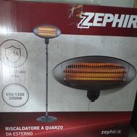 2 Zephir riscaldatore a quarzo da esterno