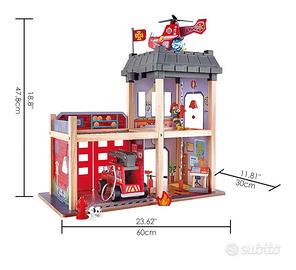 Caserma pompieri in legno Hape