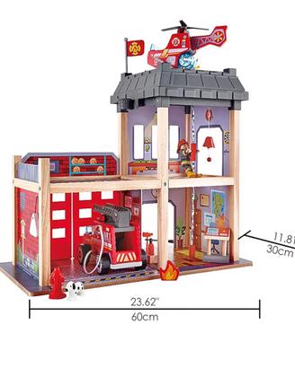 Caserma pompieri in legno Hape