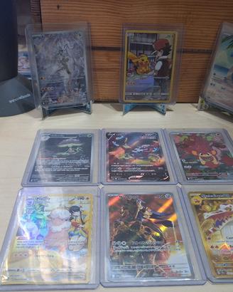 Lotto carte pokemon full art