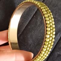 Bracciale color oro e verde