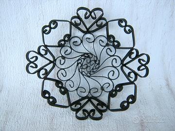 CENTROTAVOLA  FERRO BATTUTO A MANO SALUZZO