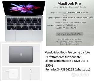 Mac Book Pro 13'