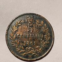 Moneta 5 cent Regno d’italia 1861