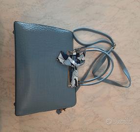 Borsetta azzurra tipo Birkin - NUOVA