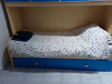Letto doppio estraibile per camerina
