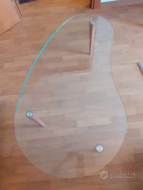 Tavolino in cristallo design Zanotta