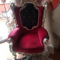 poltrona stile barocco moderno 