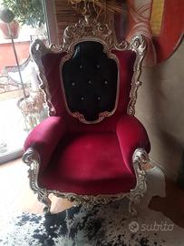 poltrona stile barocco moderno 