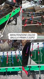 Bigliardino biliardino calciobarilla Riparazioni