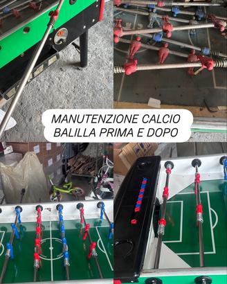 Bigliardino biliardino calciobarilla Riparazioni