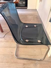Set 4 sedie ikea TOBIAS blu