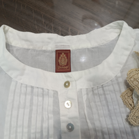 Camicia donna Dondup in cotone e pizzo