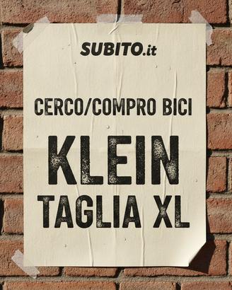  bici Klein taglia XL