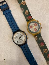 Lotto orologi crono vintage swatch anni 90