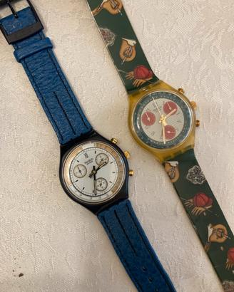 Lotto orologi crono vintage swatch anni 90