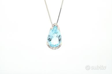 Collana Miluna con topazio e diamanti