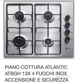 Piano cottura inox atlantic atbgh.13x