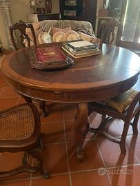 tavolo e sedie legno massello