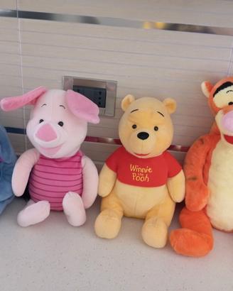 4 peluche Winnie the Pooh  (misure in descrizione 