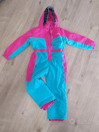 Tuta da neve e sci per bambina e scarponcini n.36